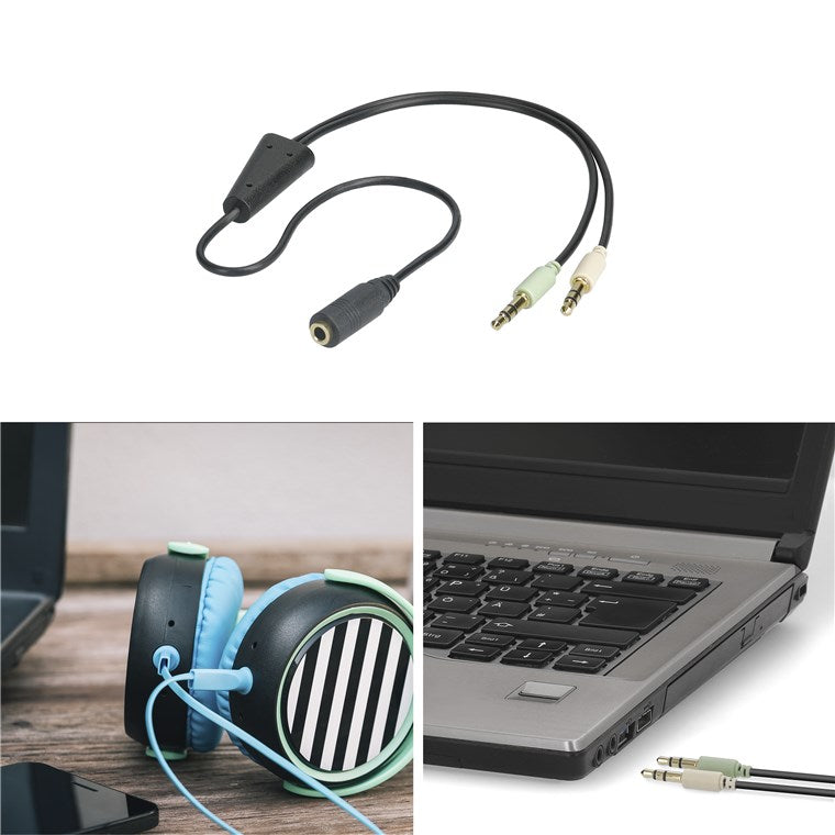 Adaptador de audio (auriculares > portátil)
