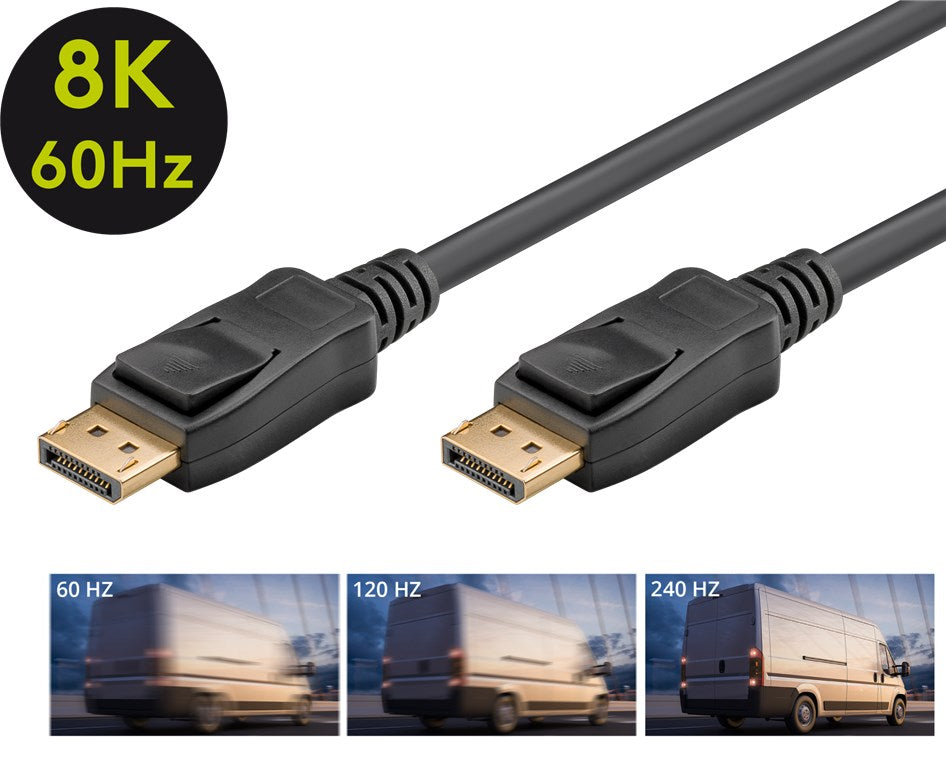 DisplayPort Cable Version 2.0 - Various lengths