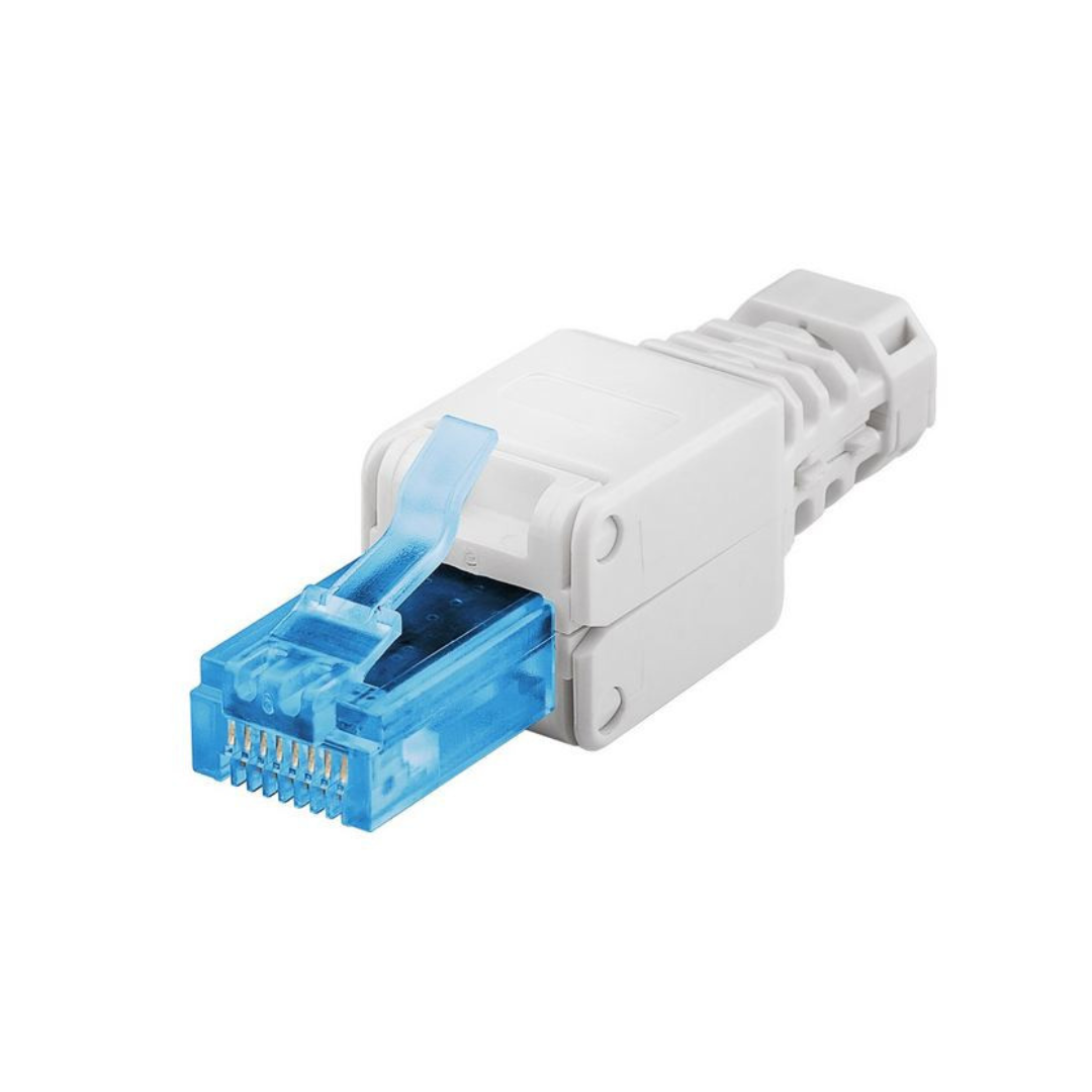Conector de rede RJ45 CAT 6A UTP sem ferramentas