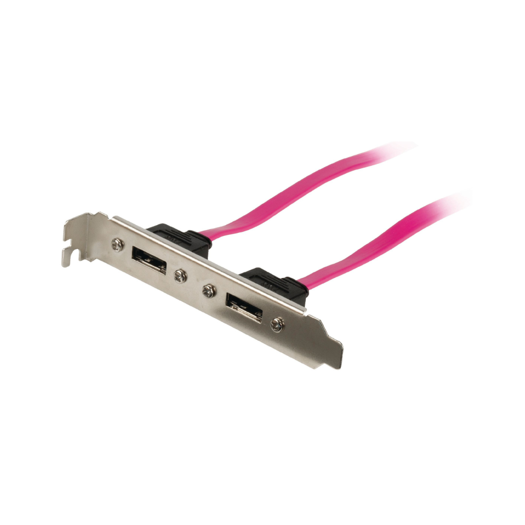 SATA 3Gb/s support, 2x 3Gb/s - Female, 0.50m, Red