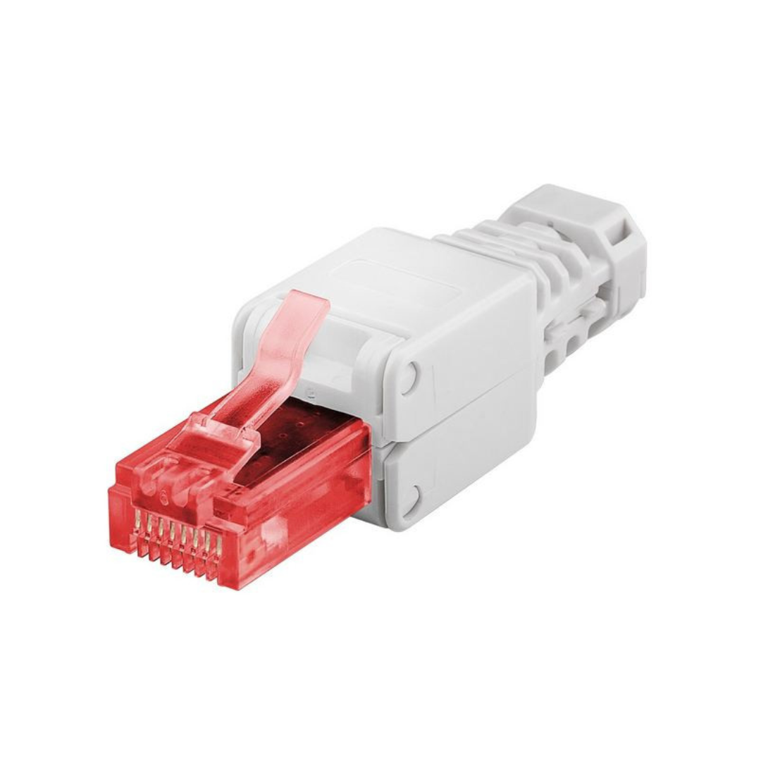 Conector RJ45 CAT 6 com cravação automática