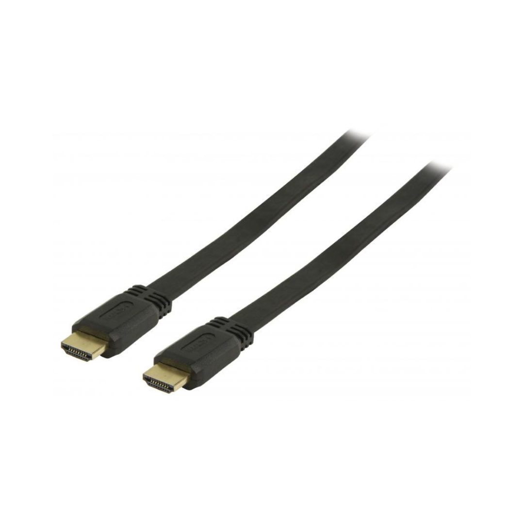 Black Flat HDMI Cable in Various Sizes - Black