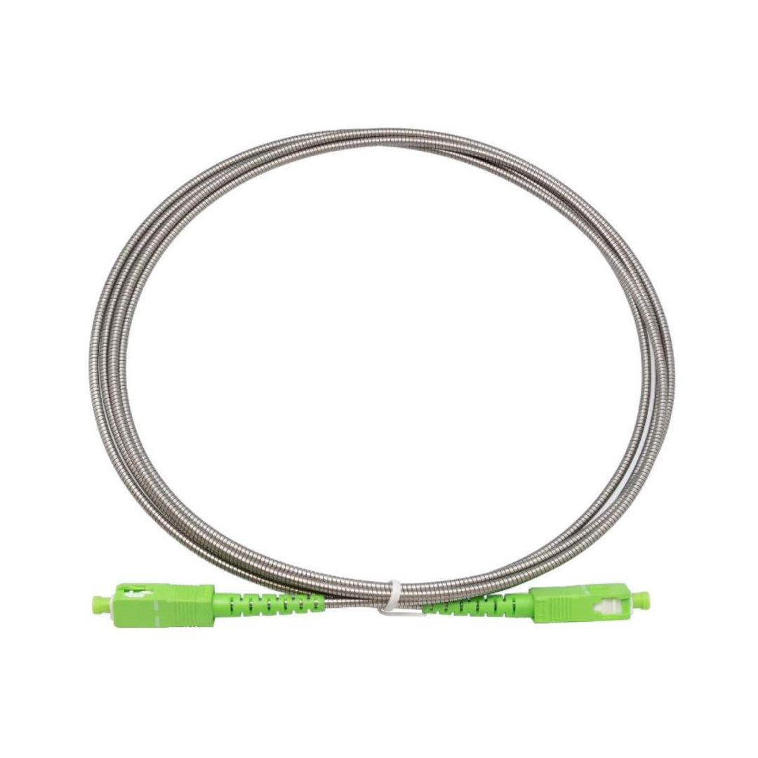 Fiber Optic Cable 2xsc/apc Armored Singlemode 3.00m Cables