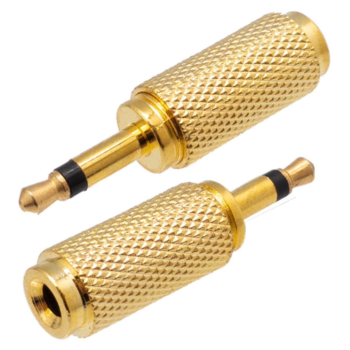 Adaptador de conector mini jack mono macho de 3,5 mm para estéreo fêmea