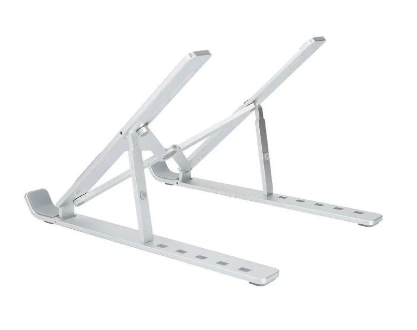 Suporte para portátil em alumínio cinzento - Gadgets