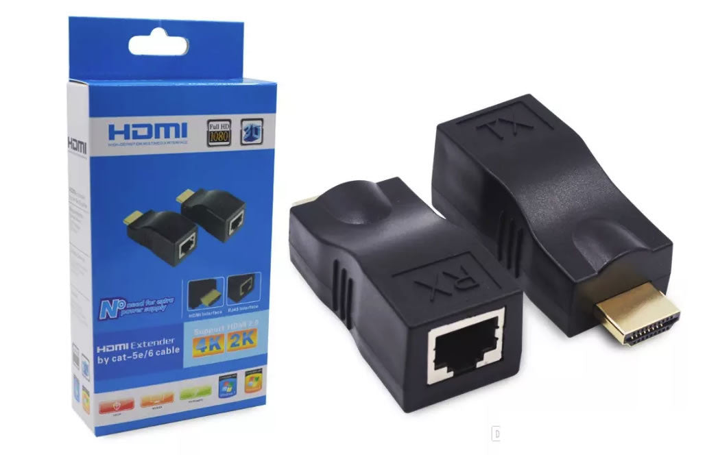 Extend HDMI Cat5e/6 Maximum 30 Meters. Signal
