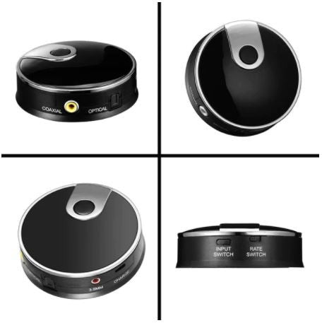 Bluetooth 4.0 transmitter with capacity for 2 devices.