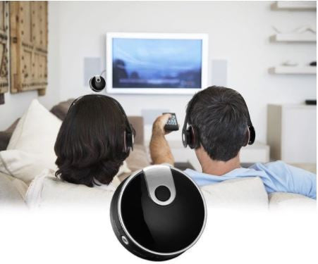 Bluetooth 4.0 transmitter with capacity for 2 devices.