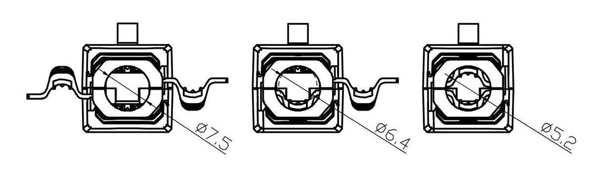 Toolless RJ45 Network Connector CAT 6 UTP