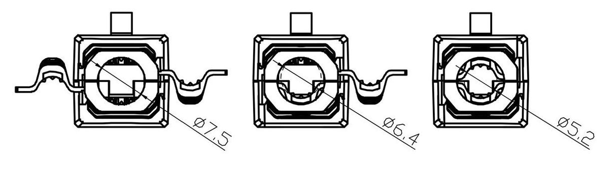 Conector de rede RJ45 CAT 6A UTP sem ferramentas