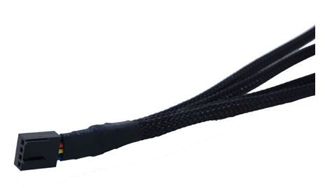 Cabo divisor de ventilador de 4 pinos, 1 para 4 saídas, 25 cm