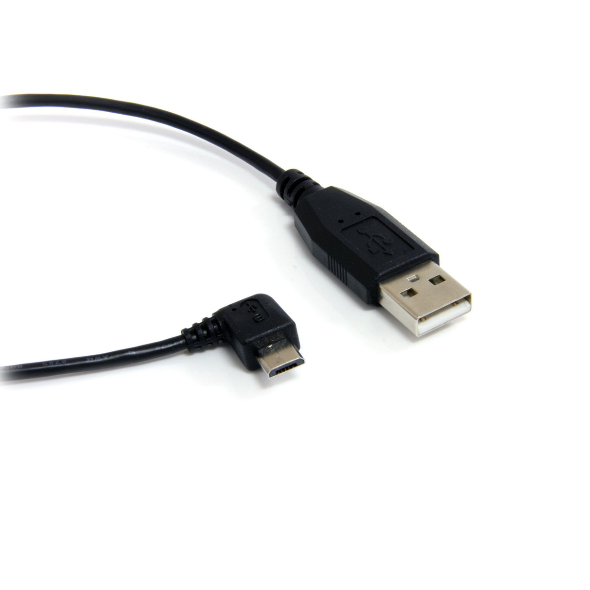 Cabo microUSB angulado para USB 1.00 de 270°