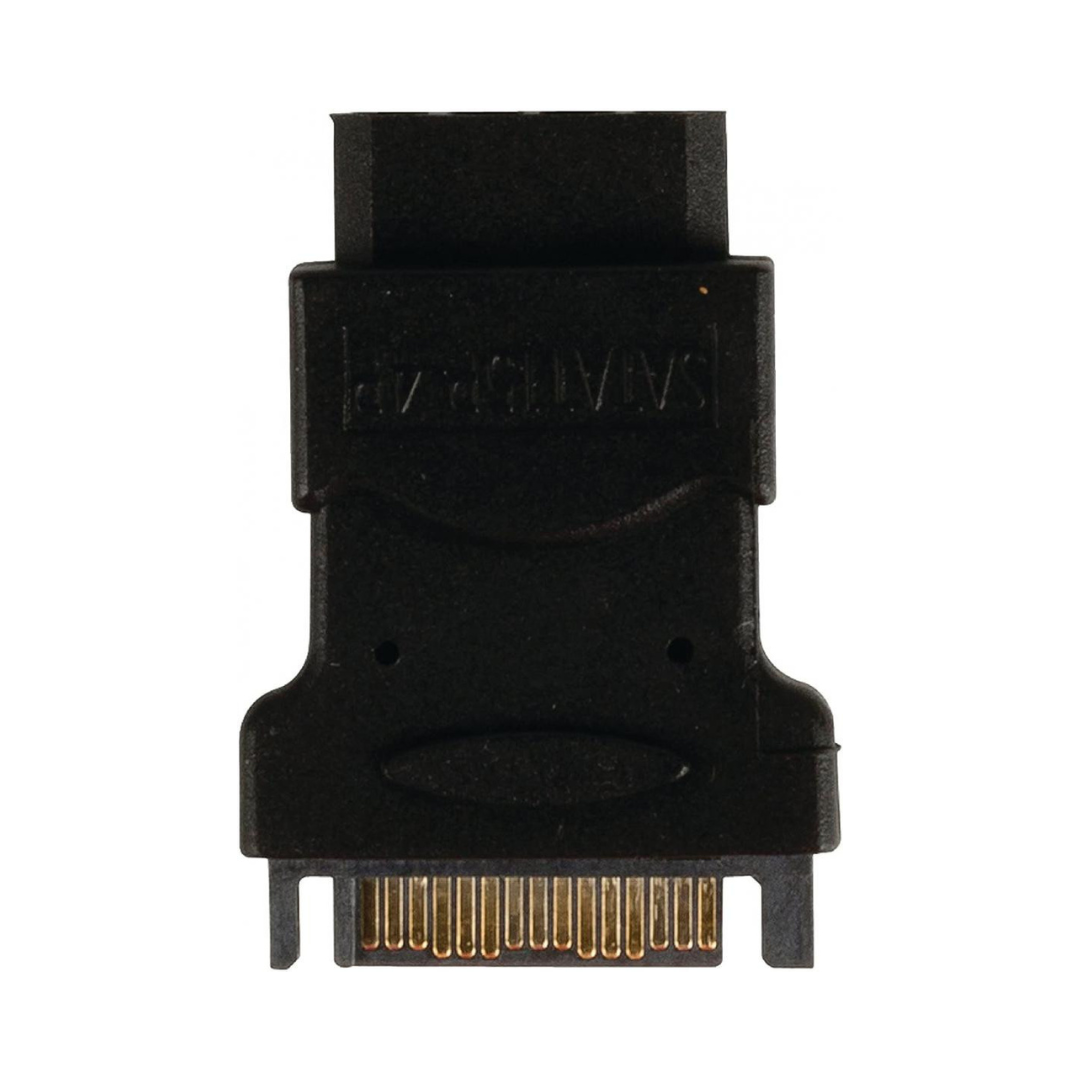 Cabo (macho/fêmea, SATA, Molex (4 pinos), preto)