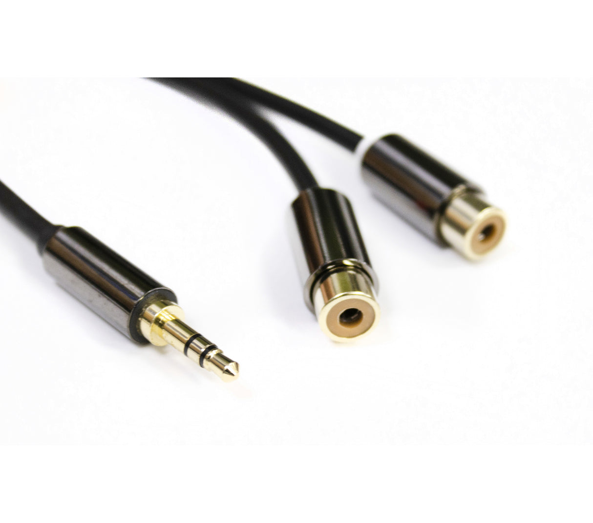 Cabo Minijack Macho para 2xRCA Fêmea 0.20