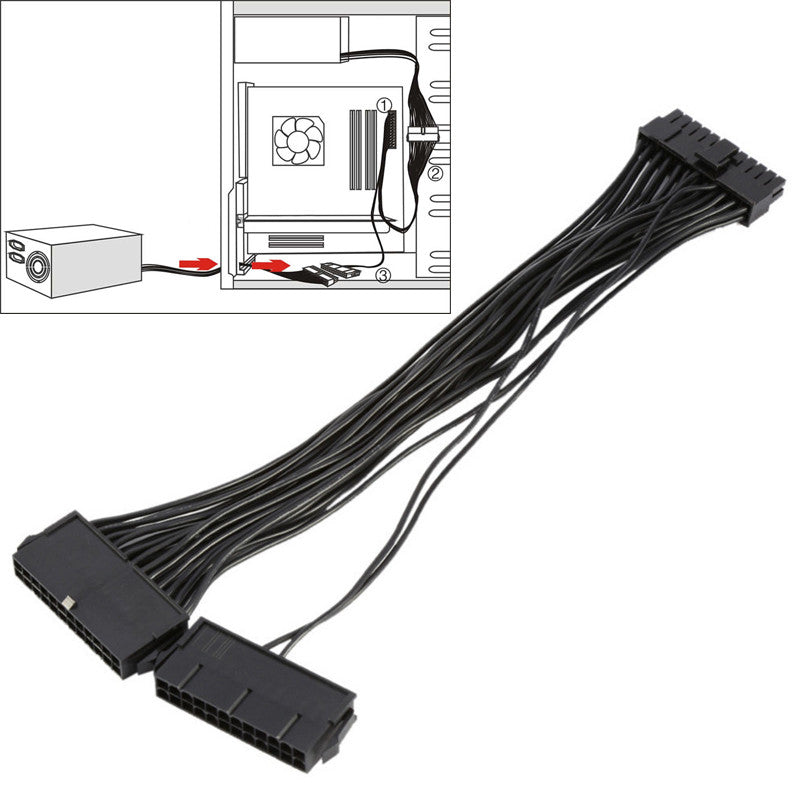 24 pin PSU Duplicator Cable 30cm Cables