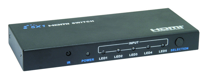 Comutador HDMI 5x1. Full HD 1080p. 3D