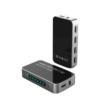 Comutador HDMI 4K de 4 entradas para 1 saída com função PIP