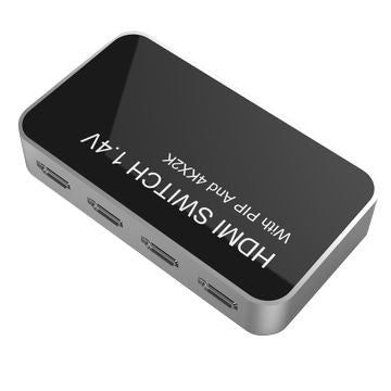 Comutador HDMI 4K de 4 entradas para 1 saída com função PIP