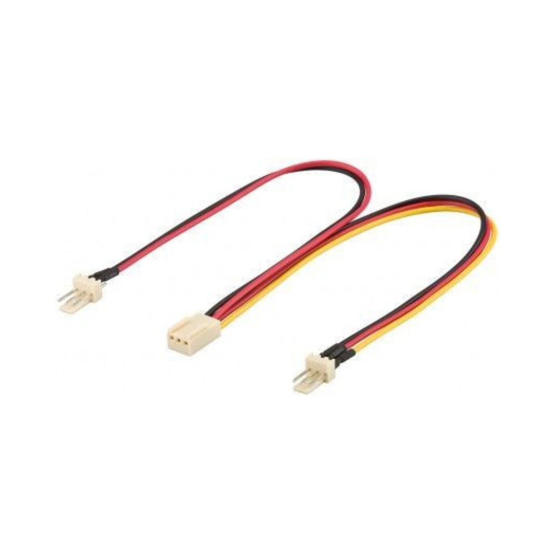 PC Fan Power Cable 3 Pins Male/Female - 2 (3 Pins) Pins)