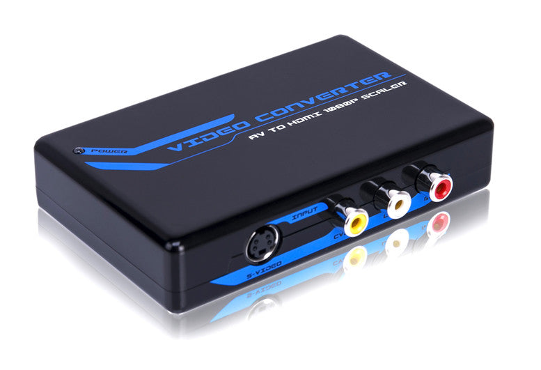 Conversor y Escalador de Av/s-video a Hdmi 720 / 1080 FullHD