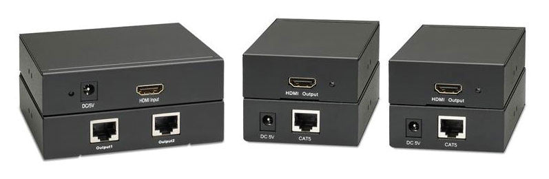 Splittert 1x2 & 2 HDMI Extender 1 Cat5e/6 Cable Max 50 m