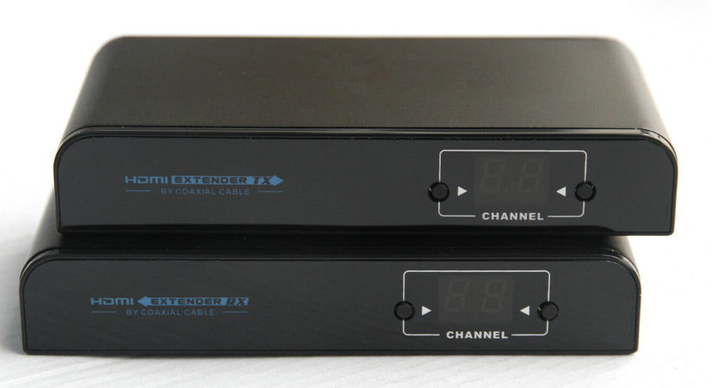 HDMI Extender Over Coaxial Cable and Catv Splitters with IR Remote Control