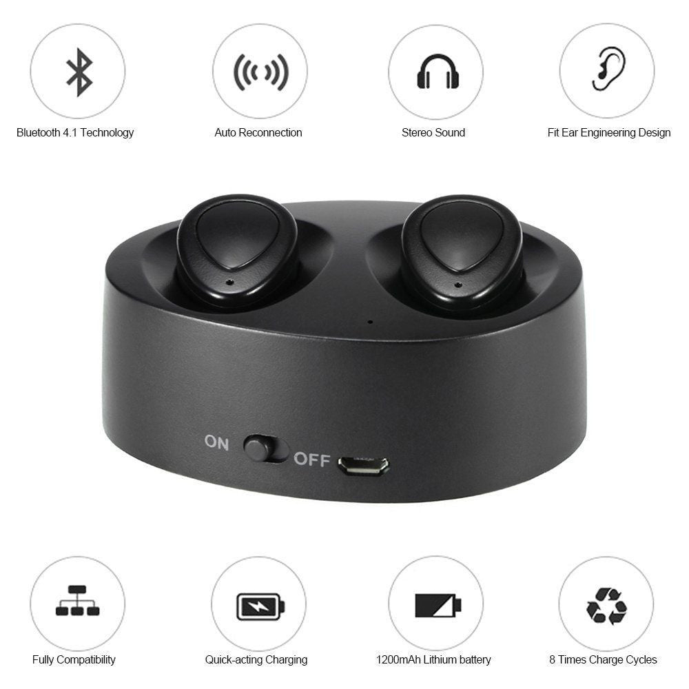 K2 True Wireless Earbuds Bluetooth Twins Stereo Headphones