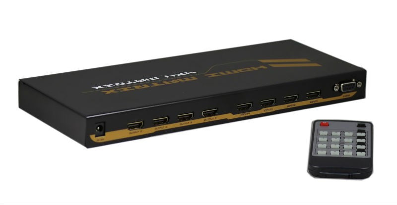 Matriz HDMI 4x4 com suporte 3D. Matrizes