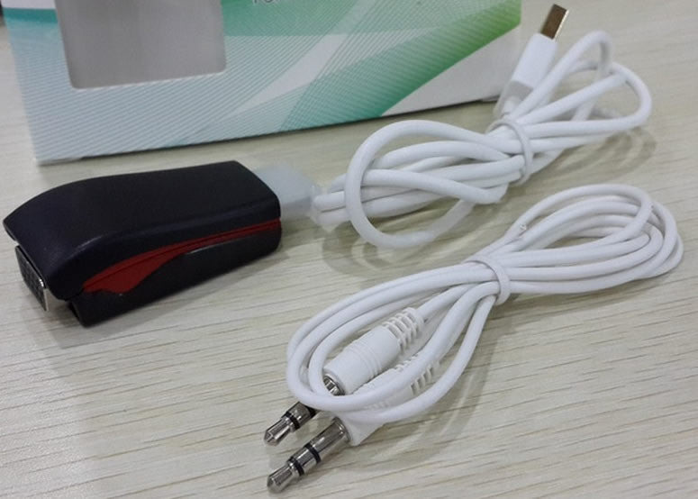 Miniconversor de Hdmi a VGA con Audio Powered Color Negro