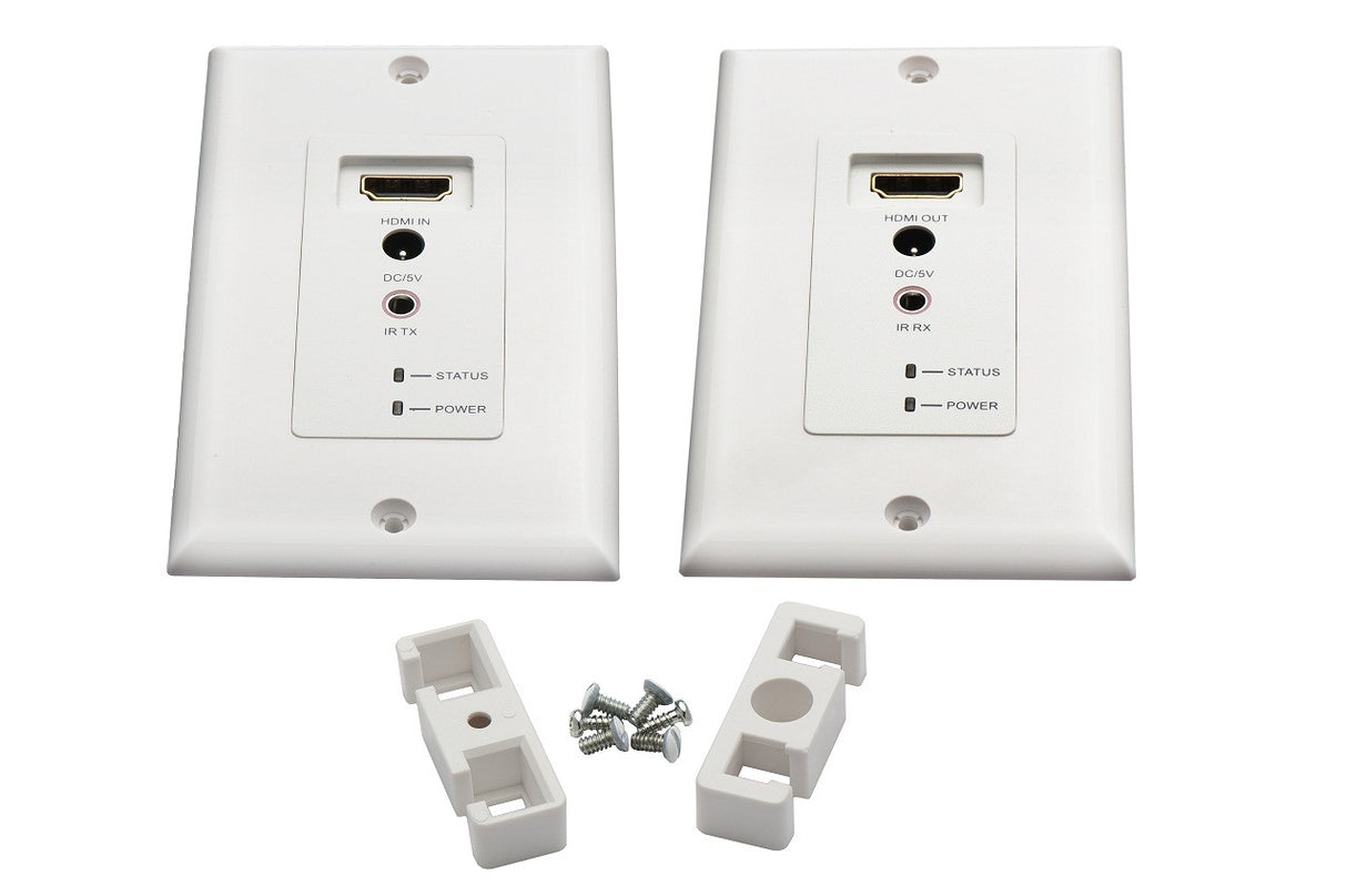 Extensor HDMI para montagem na parede com um alcance até 60 metros.