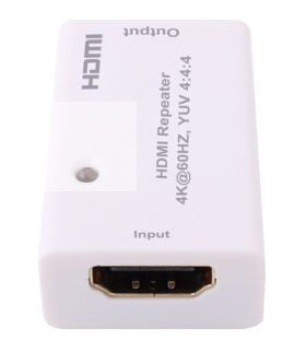 Repetidor HDMI 4K com alcance até 35m, branco