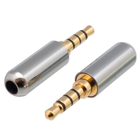 Mini Jack Connector 3.5mm Male 4 Ways For Soldering Audio Connectors