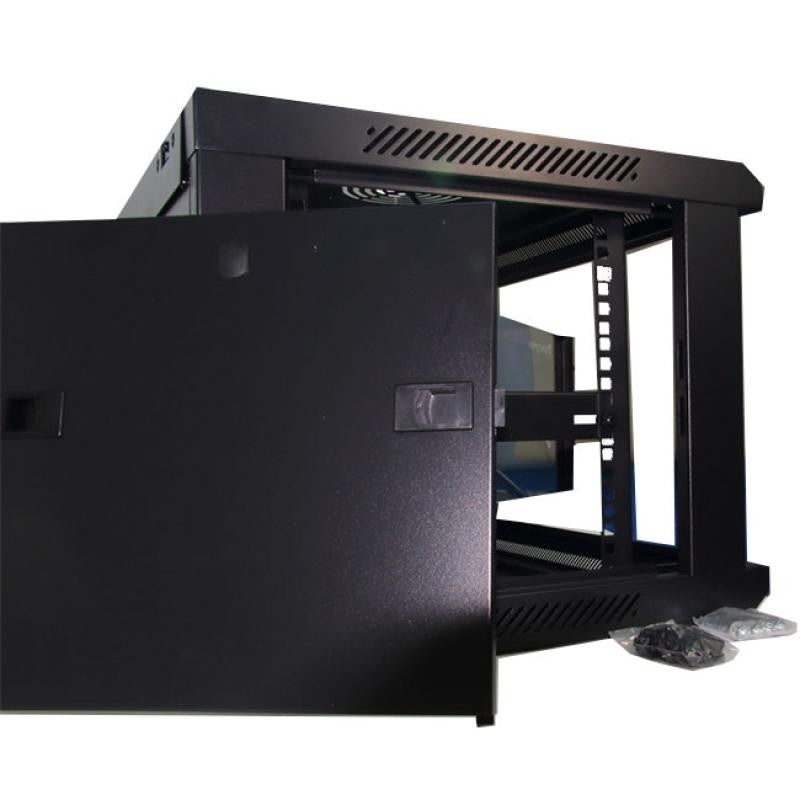 19" 9U Wall Mount Rack Cabinet 45cm deep | Dimensions W (565mm) x H (435mm) x D (450mm)