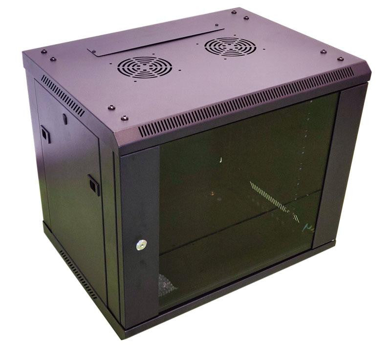 19" Wall Mounted Rack Cabinet 12U 45cm deep | Dimensions W (565mm) x H (568mm) x D (450mm)