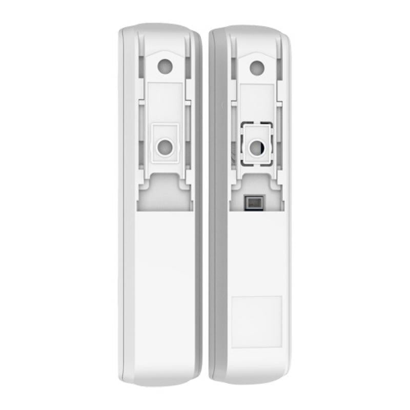 O contacto magnético branco AJAX com tecnologia dupla deteta vibração e inclinação.