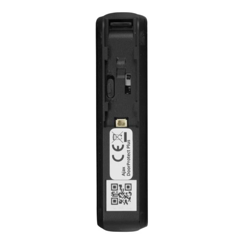 AJAX black magnetic contact with dual technology detects vibration and tilt