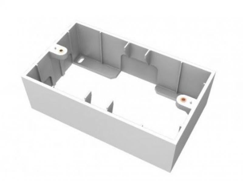 White Surface Box two Vahias 146 x 86 45 mm Connection Boxes