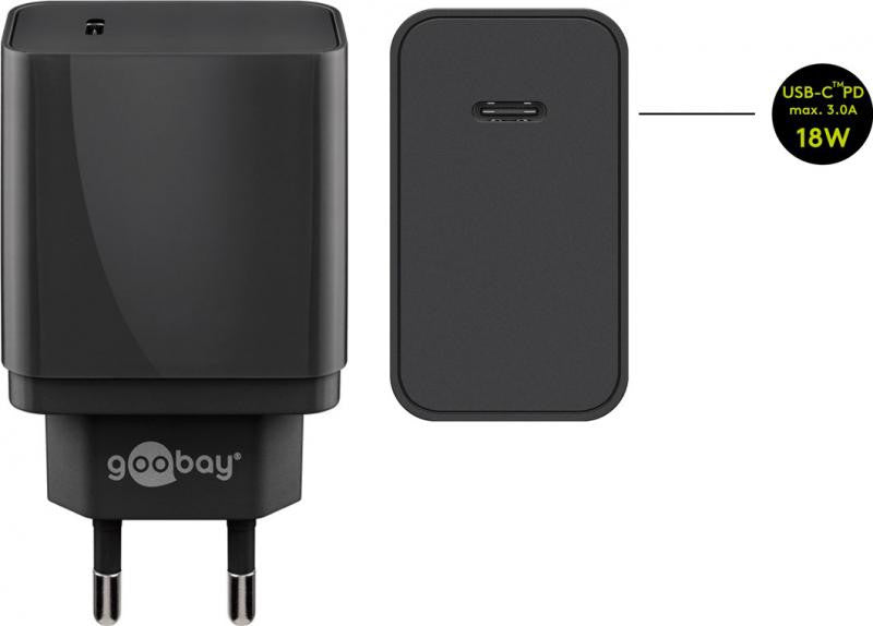 Charger with Fast Charging USB-C Port (18W)