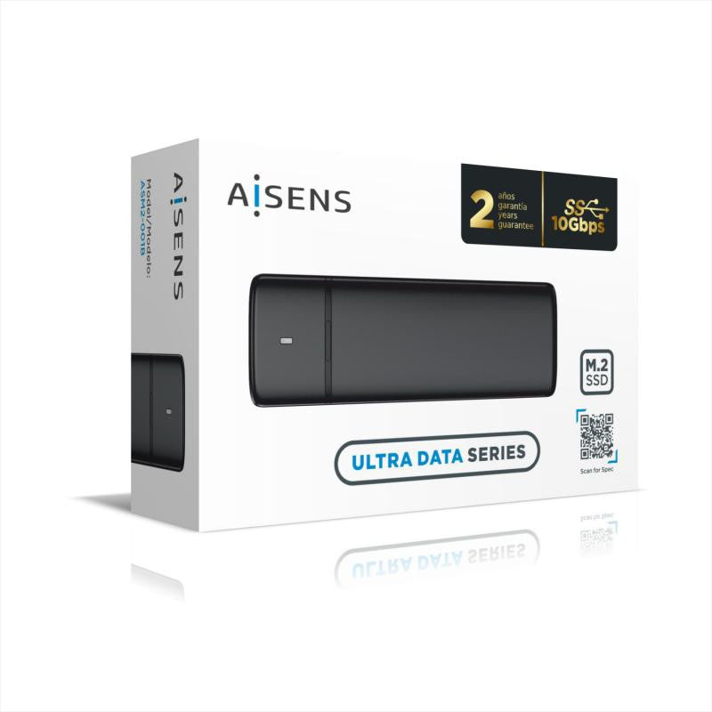 Caixa externa para disco SSD M.2 Aisens Asm2-001b/ USB 3.1