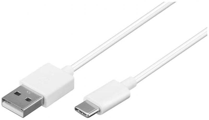 Charger with USB C Cable White