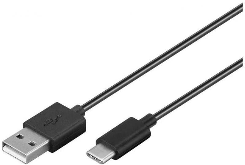 Charger with USB C Cable Black