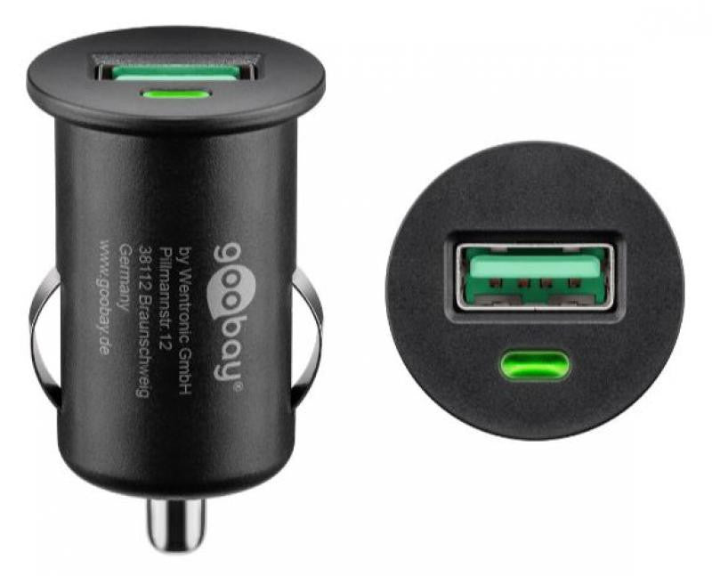 Carregador USB para automóvel com carregamento rápido