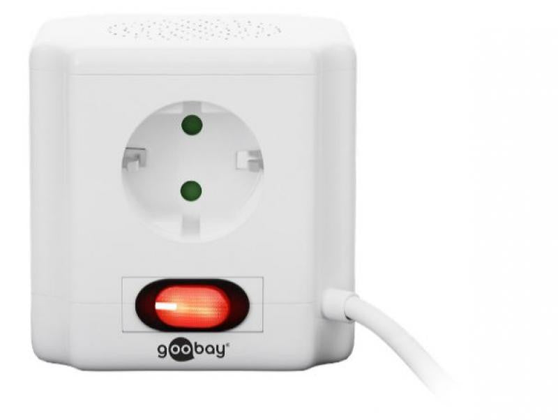 Cubo de Enchufe 4 Vías con Interruptor y 2 Puertos USB Regletas