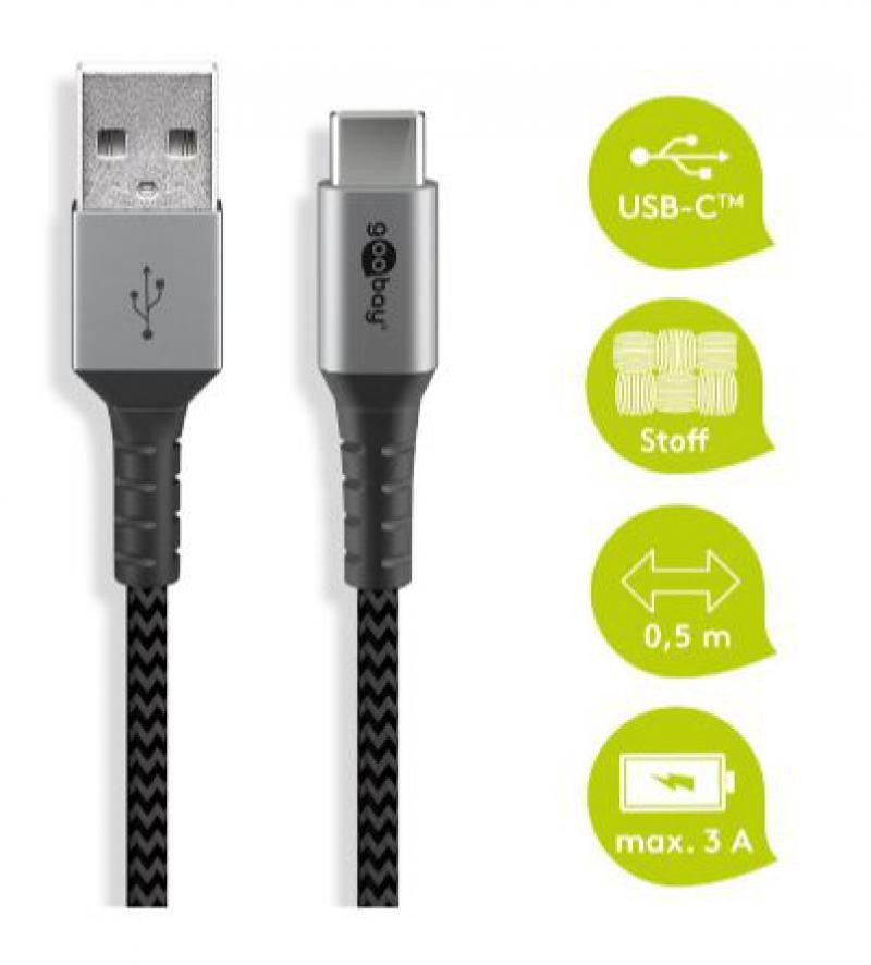 Reinforced USB-C Charging and Sync Cable 2m