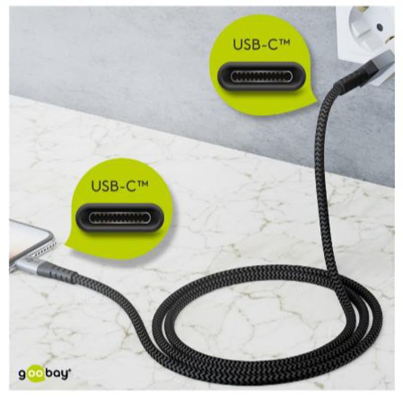 USB C Sync and Charge Cable - Reinforced 0.5m