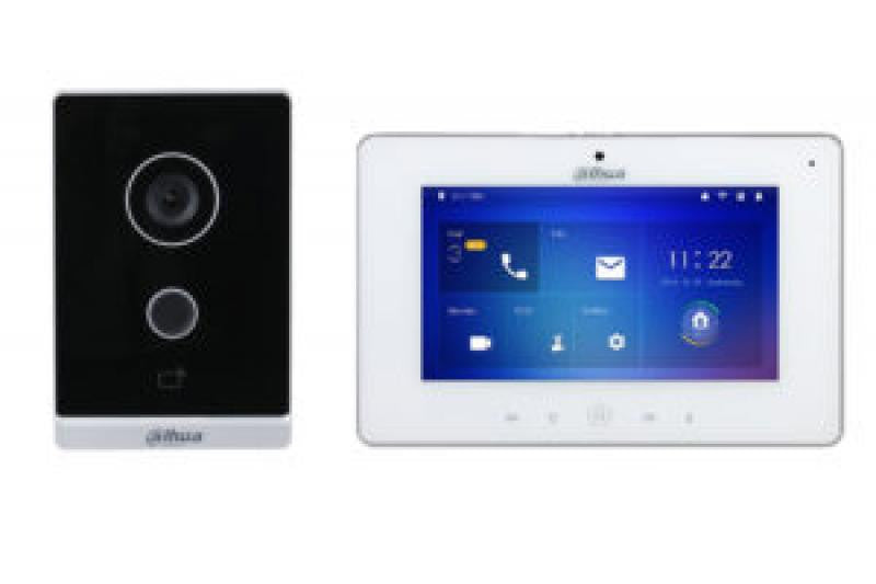 Kit de intercomunicação de vídeo IP WiFi para montagem em superfície exterior + monitor interior