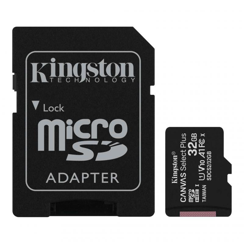 Cartão Micro SD de 32 GB com adaptador