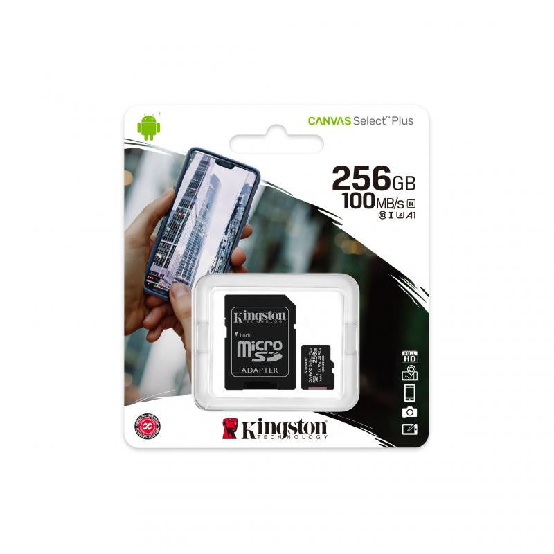 Cartão Micro SD de 256 GB com adaptador