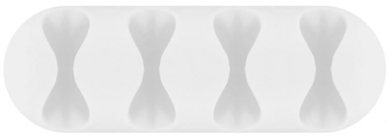 4-Slot Cable Guide, White