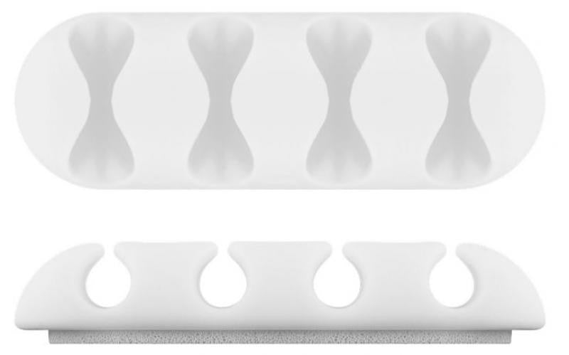 4-Slot Cable Guide, White